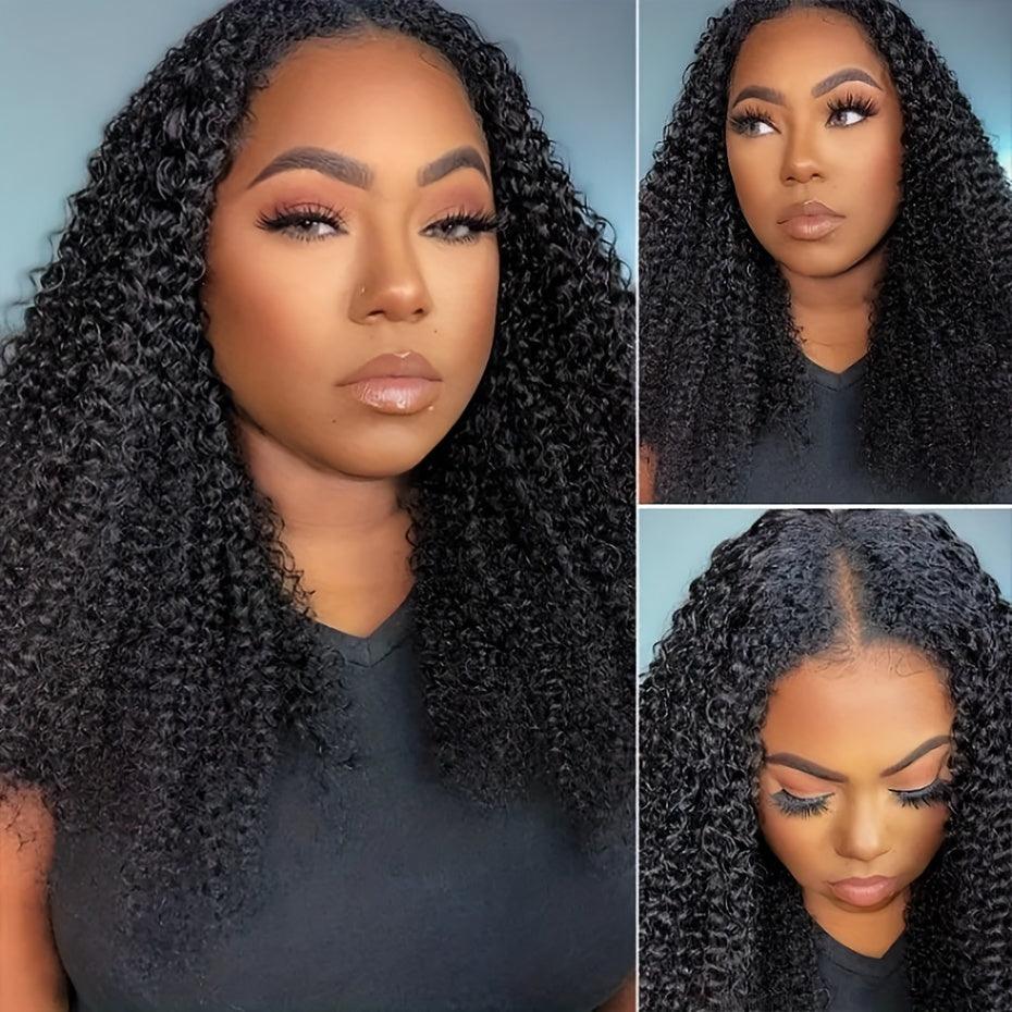 Black | Curly | HD Lace Front Wig | Human Hair | Density: 150% - Womenesyé