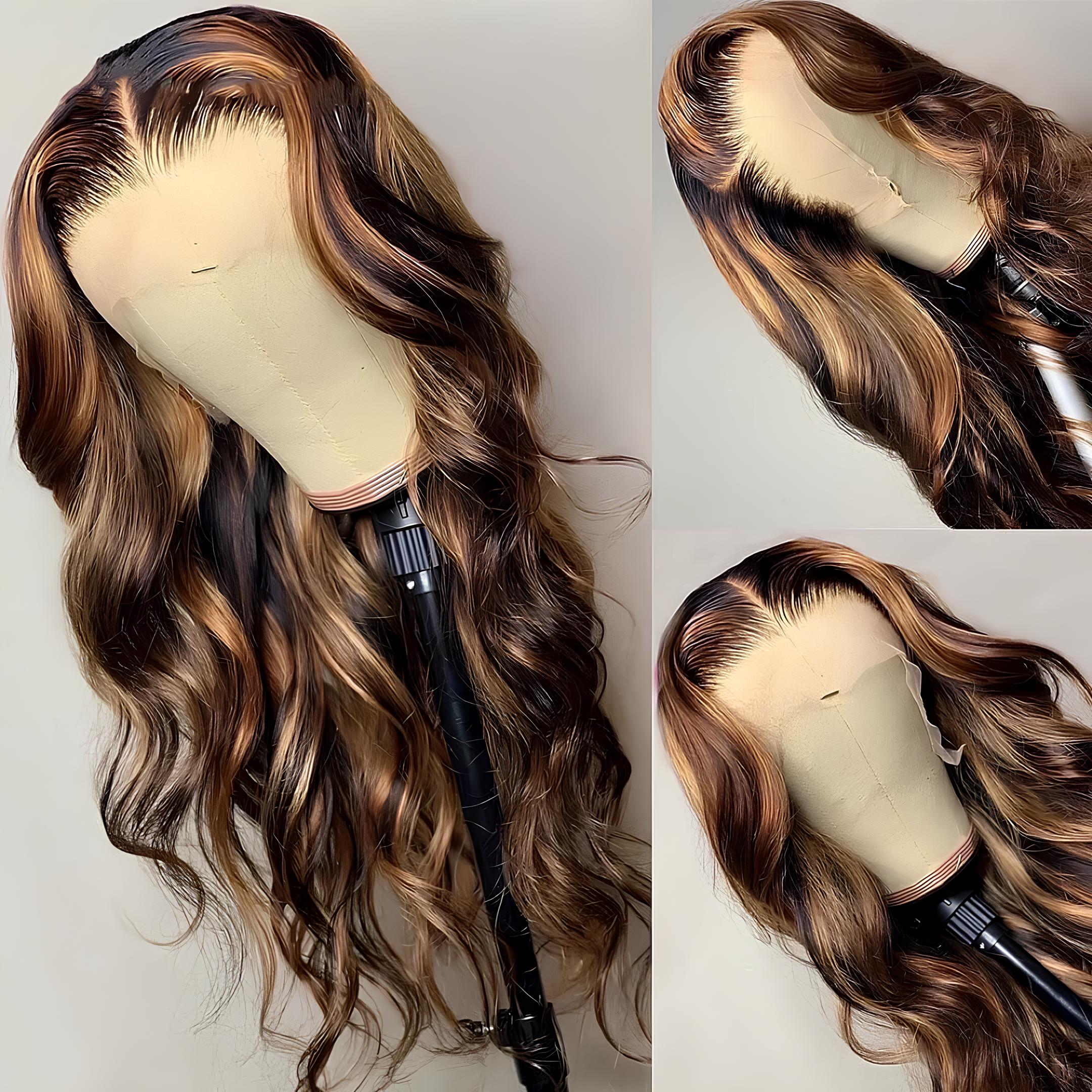 Honey Blonde | Highlight | HD Lace Front Wig | 5X5 | Human Hair | Density 150% - Womenesyé