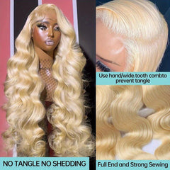 Blonde | Body Wave | Luxury HD Lace Wig | Wigs Brazilian | Human Hair | Lace Area: 13X4 | Density: 250% - Womenesyé