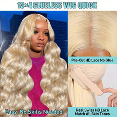 Blonde | Body Wave | Luxury HD Lace Wig | Wigs Brazilian | Human Hair | Lace Area: 13X4 | Density: 250% - Womenesyé