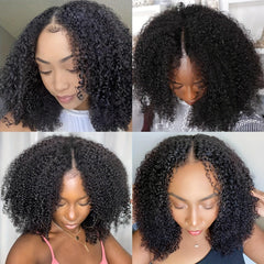 Black | Curly | HD Lace Front Wig | Human Hair | Density: 150% - Womenesyé