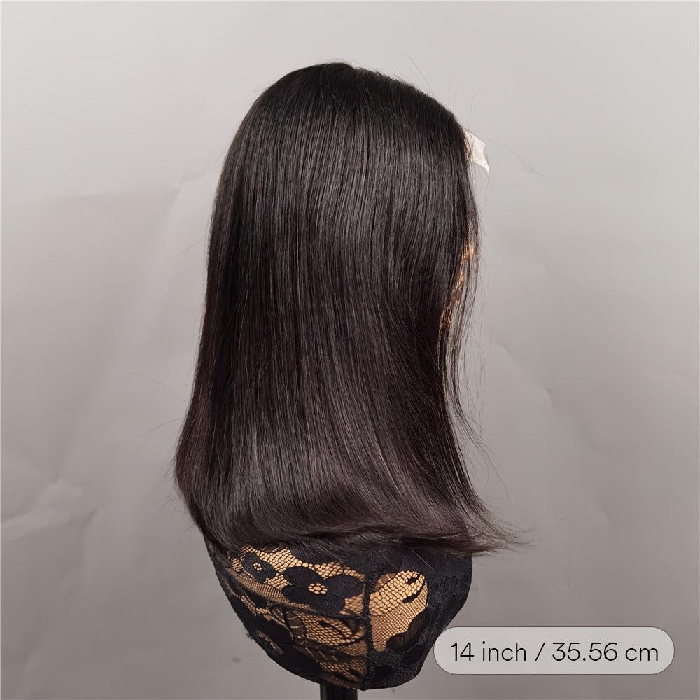 Black | Straight  Bob Wig | Lace Front Wigs | Human Hair | Brazilian Virgin | Hair Natural Color | Lace Area: 13X4 | Density: 180% - Womenesyé