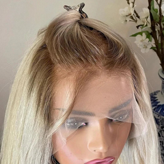 Platinum Blonde | HD Lace Front Wig | Human Hair | Colored Wigs |  Brazilian Hair | Full Lace Wig |