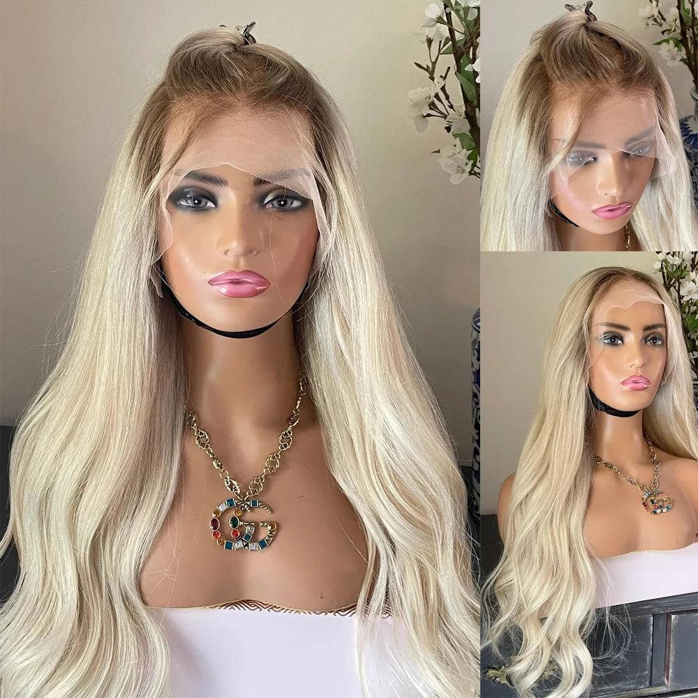 Ombre Blonde | HD Lace Front Wig | Human Hair |  T Part Wig | Colored Wigs |  Brazilian Hair | Hd Transparent Full Lace Wig | 360 frontal | Density 130% 150% - Womenesyé