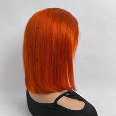 Ginger Bob | Ginger Orange Lace Front Wig | Remy Hair | Human Hair | HD Lace Front Wig | Lace area 13X4 | Density: 150% - Womenesyé