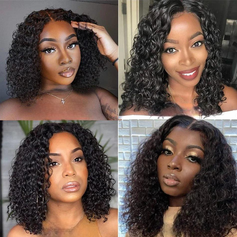 Black | Curly | HD Lace Front Wig | Human Hair | Density: 150%