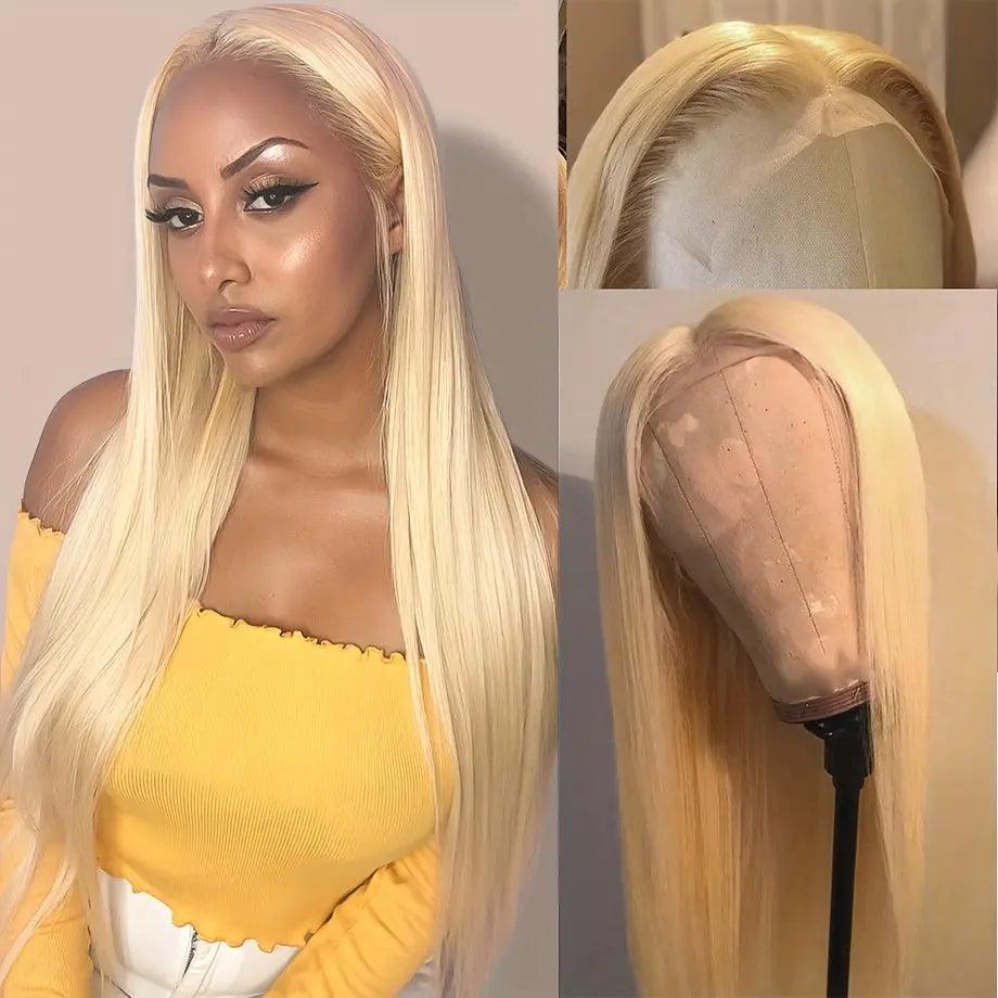 Blonde | Straight | HD Lace Front Wig | Human Hair | Lace Area: 13X4 | Density: 180% - Womenesyé