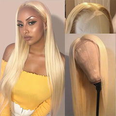 Blonde | Straight | HD Lace Front Wig | Human Hair | Lace Area: 13X4 | Density: 180% - Womenesyé