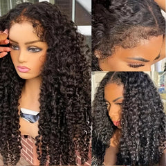 Black | 4C Curls | HD Lace Front Wig | Lace Area: 13X4 | Glueless | Human Hair | Density: 180% - Womenesyé