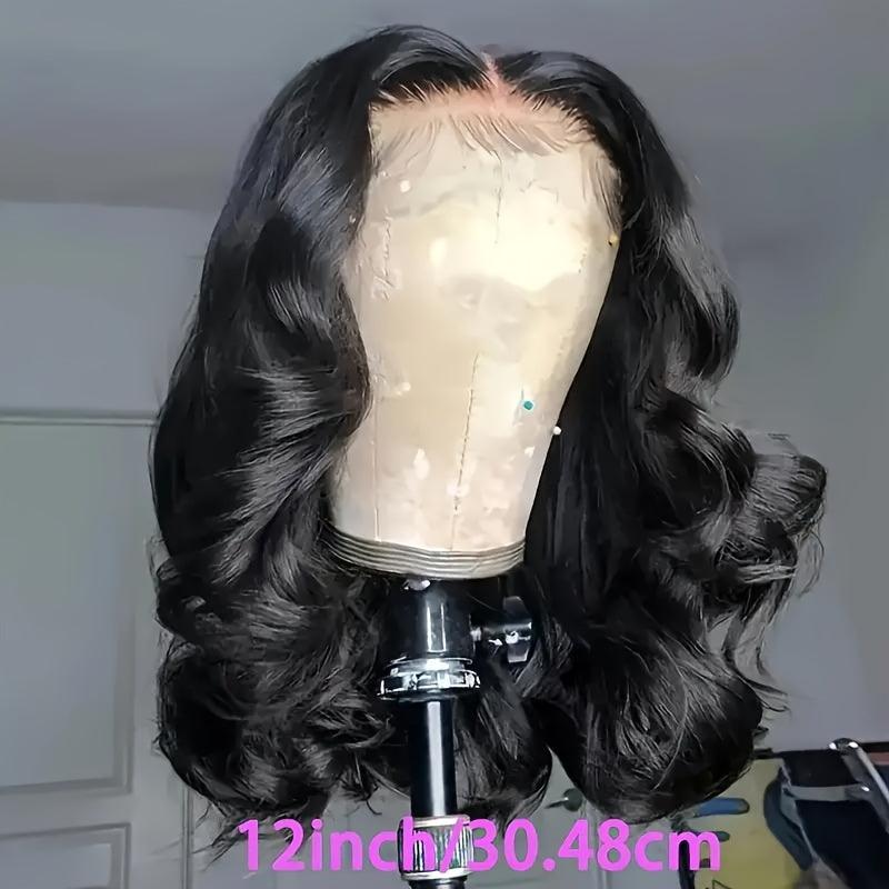 Black | Bob Wig | Water Wave  | Premium HD Lace Wig | Human Hair | Lace Area: 13X4 | Density: 180% - Womenesyé