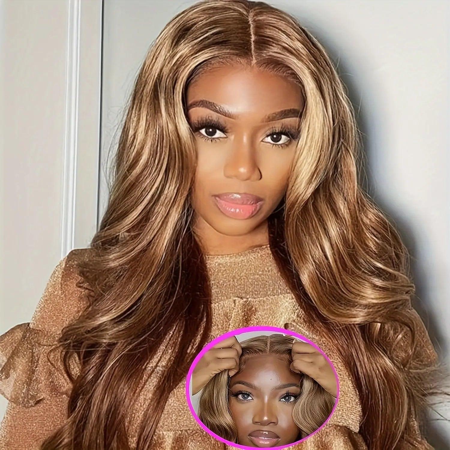 Honey Blonde | Highlight | HD Lace Front Wig | 5X5 | Human Hair | Density 150% - Womenesyé